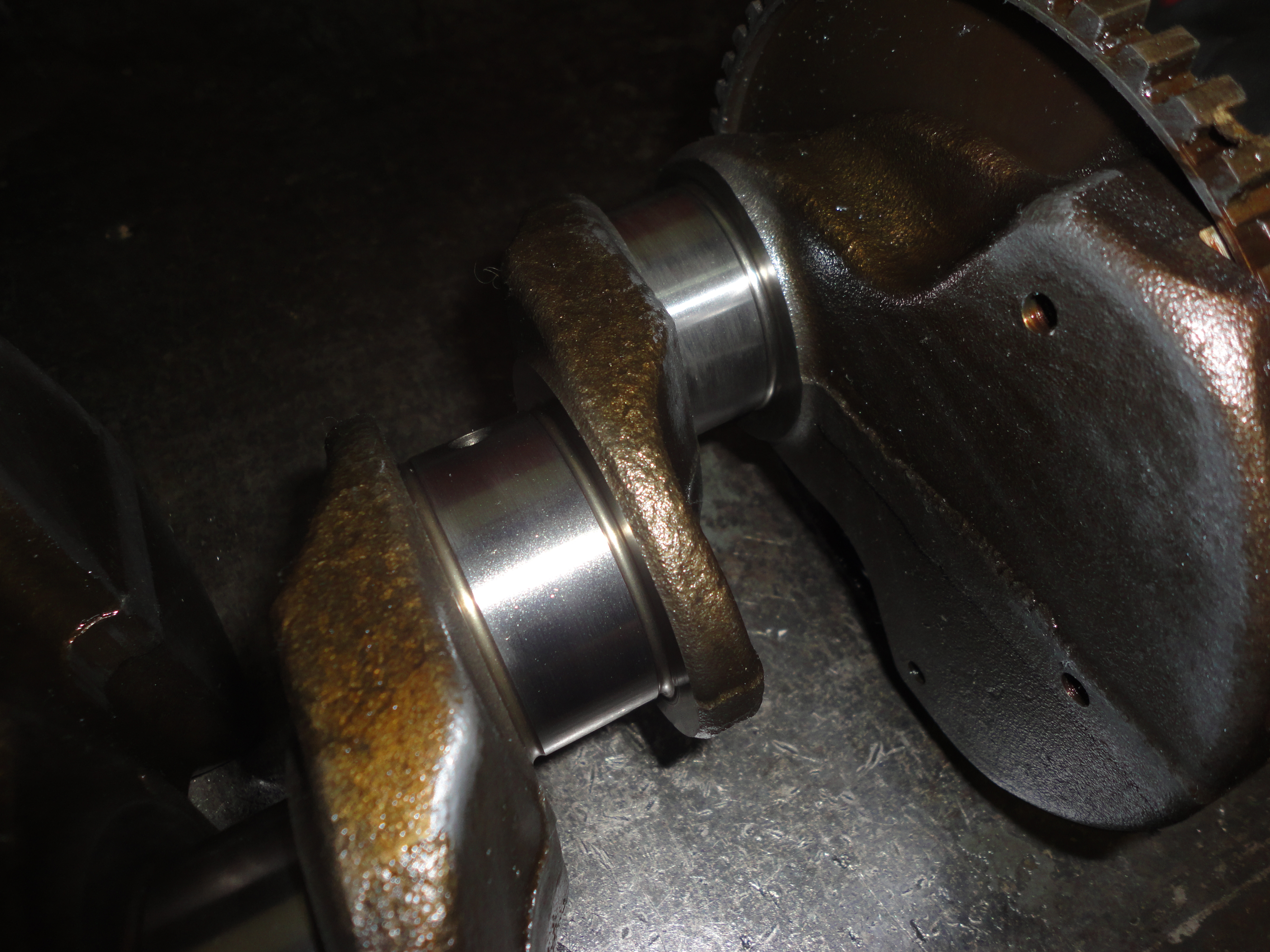 Перепресовка поршней, полировка коленвала