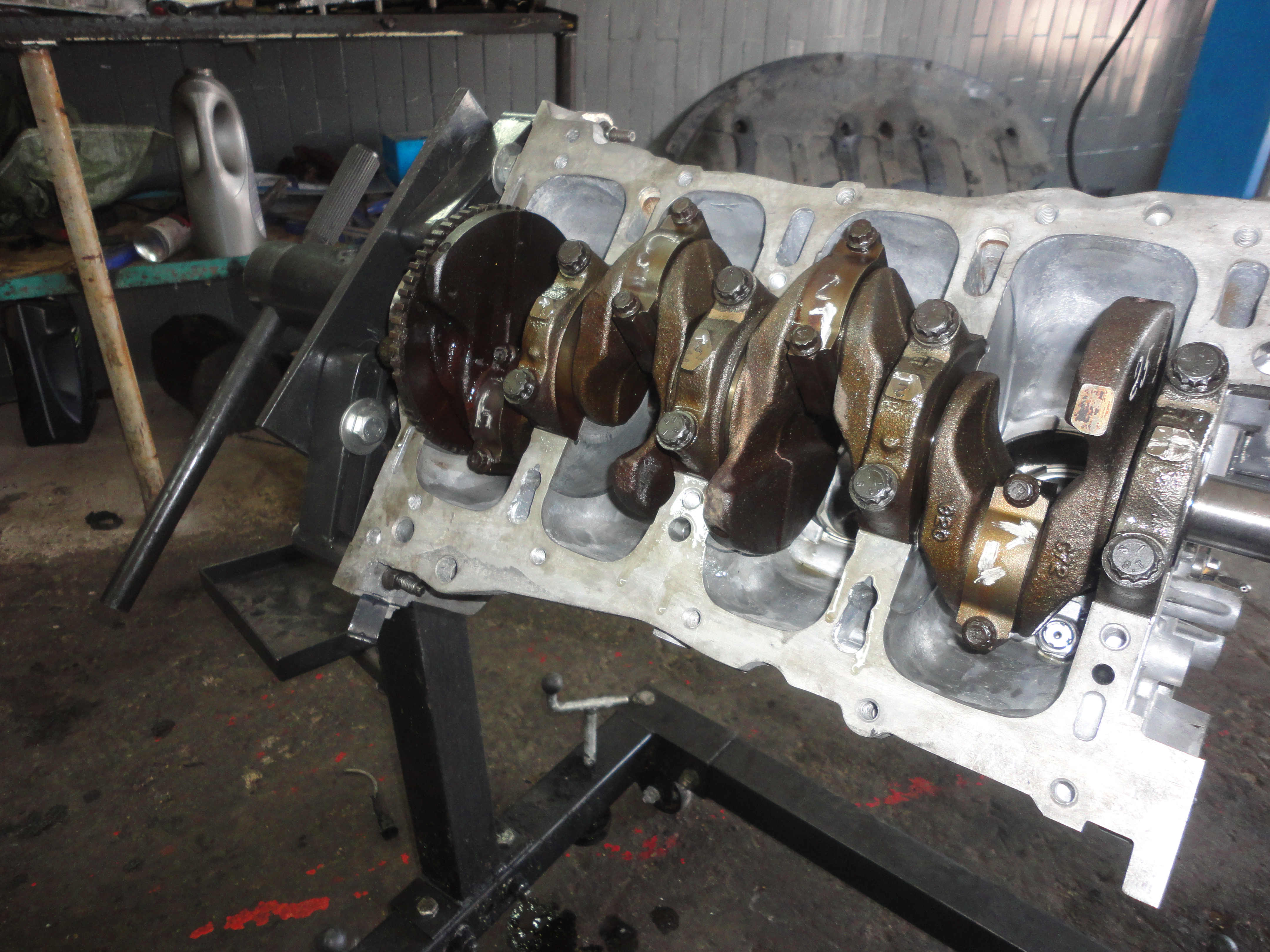 Сборка и установка двигателя