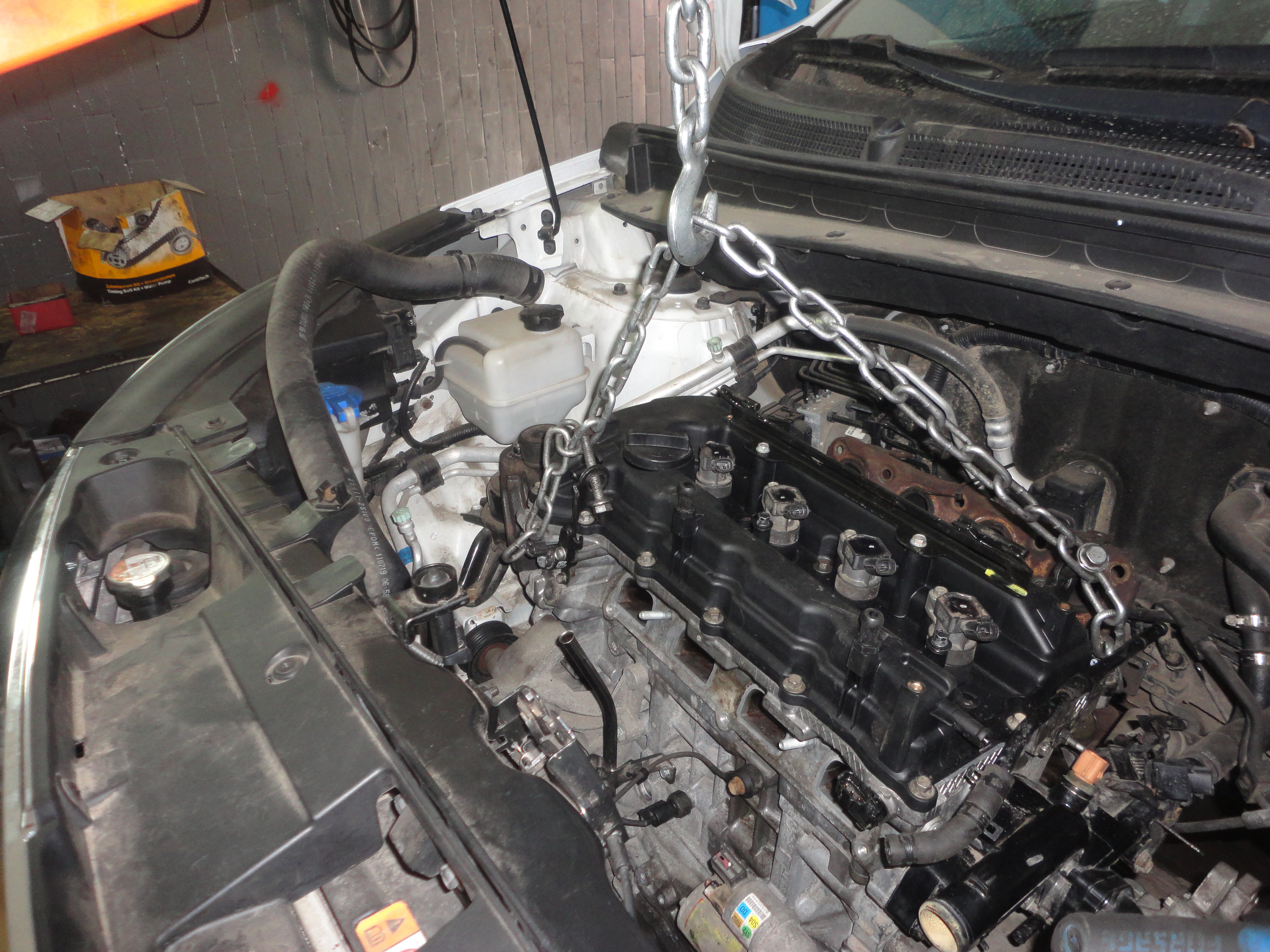 Сборка и установка двигателя KIA Sportage