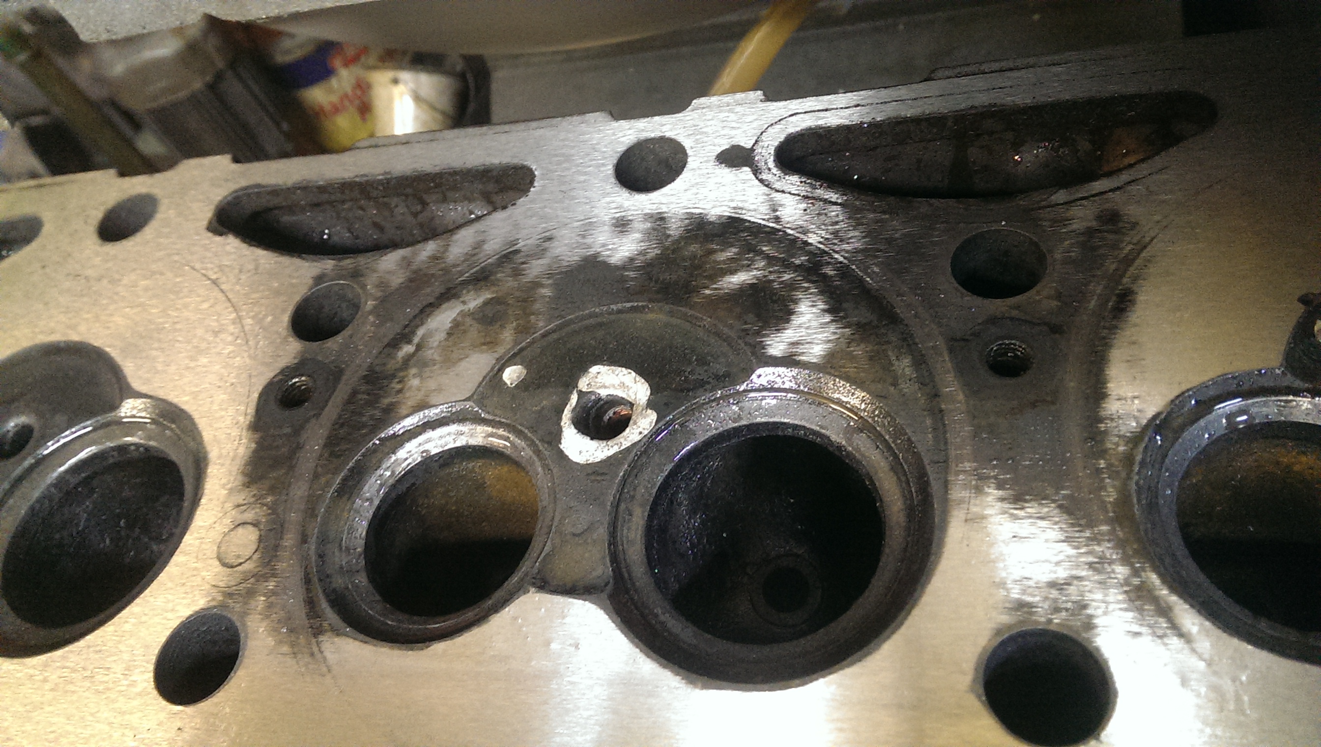 Просадка по плоскости чугунной ГБЦ