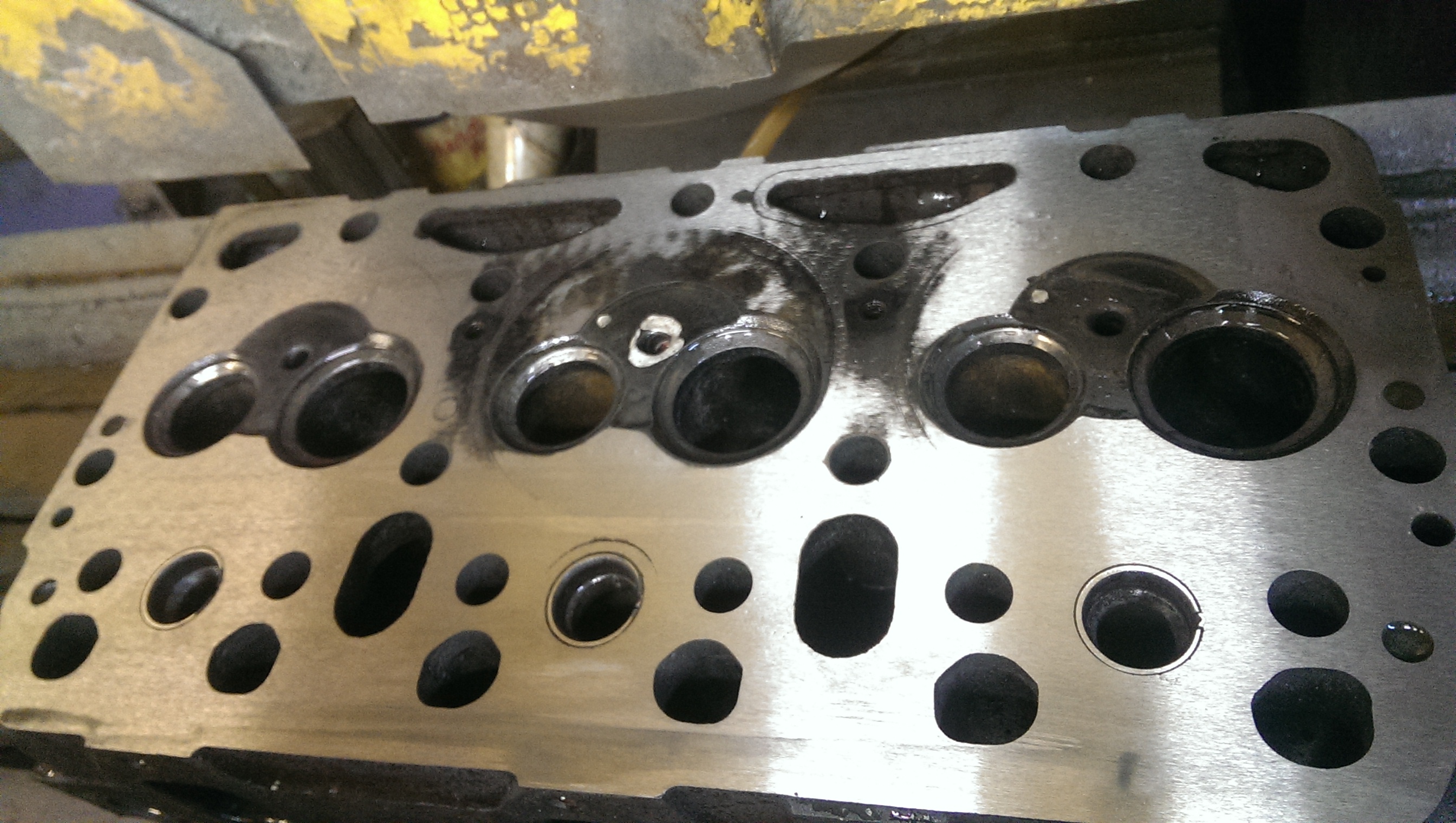 Просадка по плоскости чугунной ГБЦ