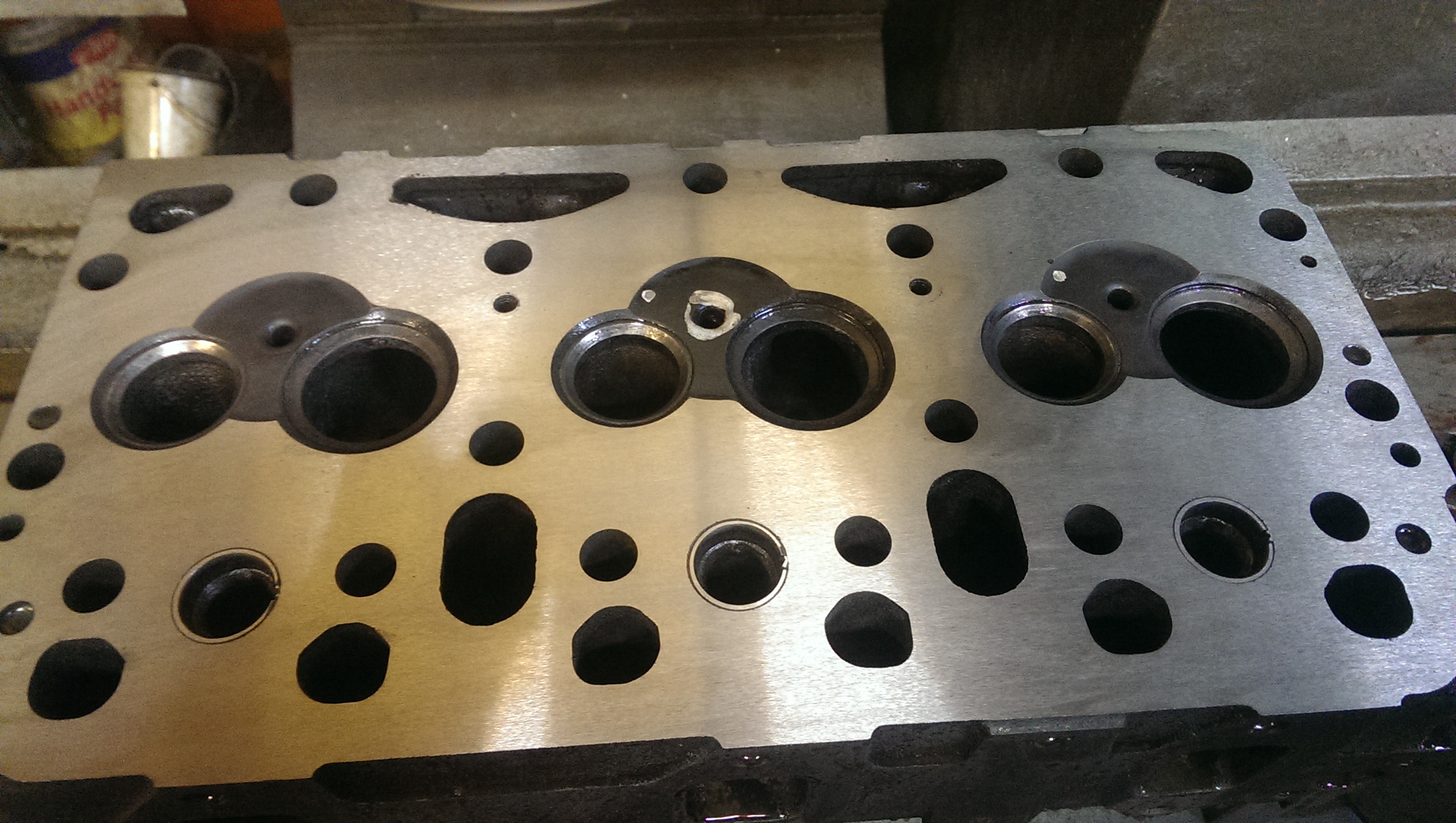 Просадка по плоскости чугунной ГБЦ