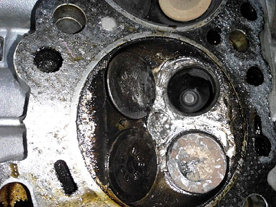 неисправная головка блока